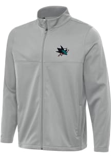 Antigua San Jose Sharks Mens Grey Links 2 Light Weight Jacket