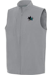 Antigua San Jose Sharks Mens Grey Regard Sleeveless Jacket
