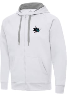 Antigua San Jose Sharks Mens White Victory Big and Tall Light Weight Jacket