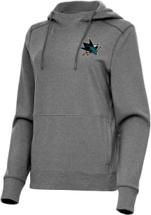 Antigua San Jose Sharks Womens Black Justice Hooded Sweatshirt