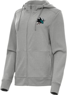 Antigua San Jose Sharks Womens Grey Seeker Light Weight Jacket