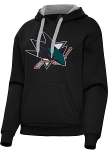 Antigua San Jose Sharks Womens  Full Front Victory Hooded Sweatshirt