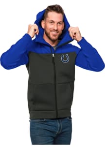 Antigua Indianapolis Colts Mens Blue Protect Long Sleeve Full Zip Jacket