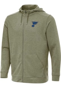 Antigua St Louis Blues Mens Olive Effortless Light Weight Jacket