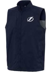 Antigua Tampa Bay Lightning Mens Navy Blue Brisk Sleeveless Jacket