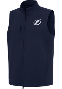 Antigua Tampa Bay Lightning Mens Navy Blue Demand Sleeveless Jacket