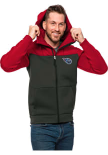 Antigua Tennessee Titans Mens Red Protect Long Sleeve Full Zip Jacket