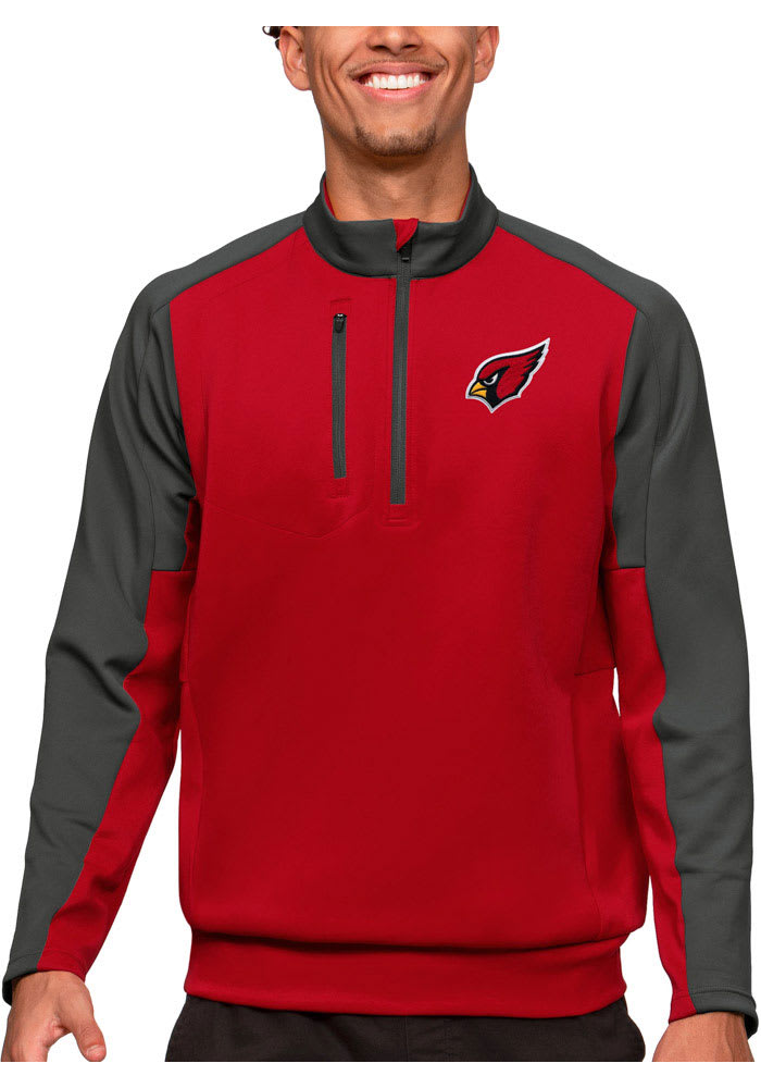 Antigua Arizona Cardinals Red Saga Long Sleeve Hoodie, Red, 90 % Polyester / 10% SPANDEX, Size L, Rally House