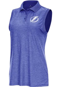 Antigua Tampa Bay Lightning Womens Blue Recap Polo Shirt