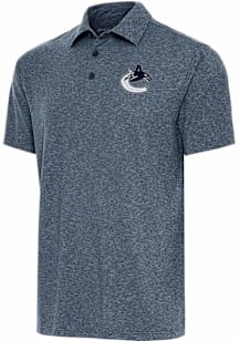 Antigua Vancouver Canucks Navy Blue Par 3 Big and Tall Polo