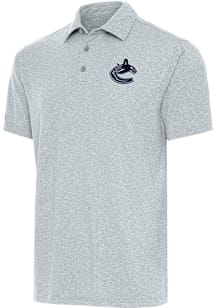 Antigua Vancouver Canucks Grey Par 3 Big and Tall Polo