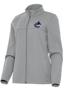 Antigua Vancouver Canucks Womens Grey Links Light Weight Jacket