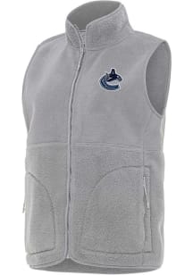 Antigua Vancouver Canucks Womens Grey Nostalgic Vest