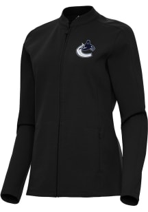 Antigua Vancouver Canucks Womens Black Regard Light Weight Jacket