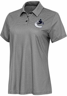 Antigua Vancouver Canucks Womens White Rings Short Sleeve Polo Shirt