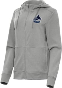 Antigua Vancouver Canucks Womens Grey Seeker Light Weight Jacket