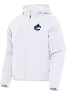 Antigua Vancouver Canucks Womens White Universe Filled Jacket