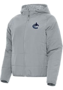 Antigua Vancouver Canucks Womens Grey Universe Filled Jacket