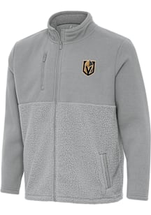 Antigua Vegas Golden Knights Mens Grey Daily Fused Medium Weight Jacket