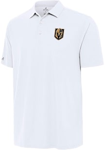 Antigua Vegas Golden Knights Mens White Era Short Sleeve Polo