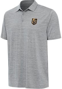 Antigua Vegas Golden Knights Mens Grey Layout Short Sleeve Polo
