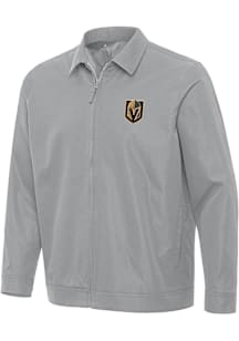 Antigua Vegas Golden Knights Mens Grey Pivot Light Weight Jacket