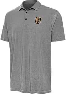 Antigua Vegas Golden Knights Mens Black Twine Short Sleeve Polo