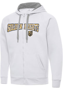 Antigua Vegas Golden Knights Mens White Split Victory Big and Tall Light Weight Jacket