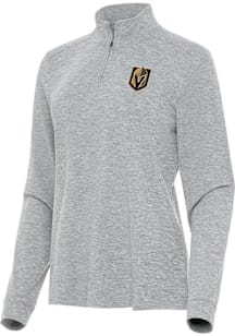 Antigua Vegas Golden Knights Womens Grey Mentor Qtr Zip Pullover