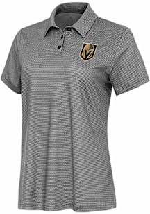 Antigua Vegas Golden Knights Womens White Rings Short Sleeve Polo Shirt