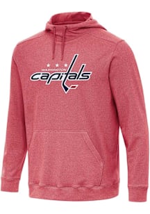 Antigua Washington Capitals Mens Red Full Front Cloud Long Sleeve Hoodie