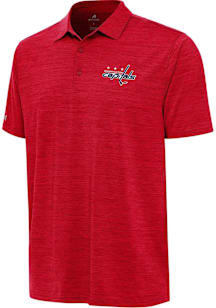 Antigua Washington Capitals Mens Red Layout Short Sleeve Polo