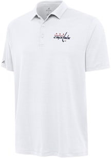 Antigua Washington Capitals Mens White Reprocess Recycled Short Sleeve Polo