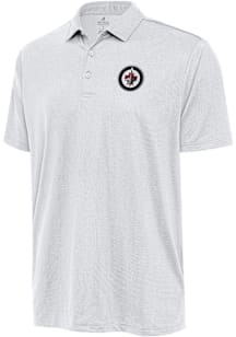 Antigua Winnipeg Jets Mens White Ellipse Short Sleeve Polo