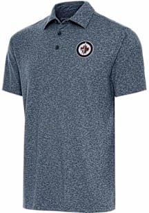 Antigua Winnipeg Jets Navy Blue Par 3 Big and Tall Polo