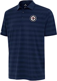 Antigua Winnipeg Jets Navy Blue Tunnel Big and Tall Polo