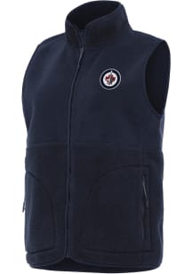 Antigua Winnipeg Jets Womens Navy Blue Nostalgic Vest