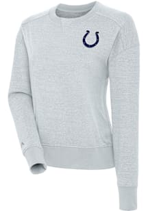 Antigua Indianapolis Colts Womens Grey Forward Crew Sweatshirt