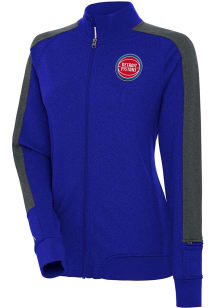 Antigua Detroit Pistons Womens Blue Strike Light Weight Jacket