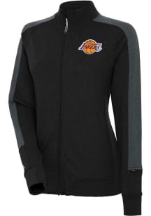 Antigua Los Angeles Lakers Womens Black Strike Light Weight Jacket