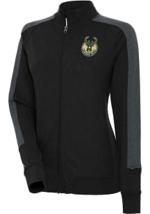 Antigua Milwaukee Bucks Womens Black Strike Light Weight Jacket