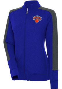 Antigua New York Knicks Womens Blue Strike Light Weight Jacket