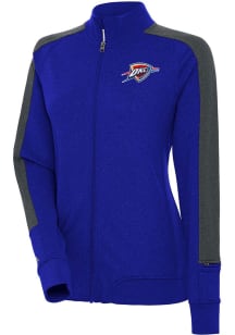 Antigua Oklahoma City Thunder Womens Blue Alternate Strike Light Weight Jacket