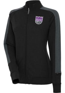 Antigua Sacramento Kings Womens Black Strike Light Weight Jacket