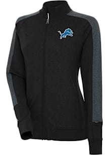 Antigua Detroit Lions Womens Black Strike Light Weight Jacket