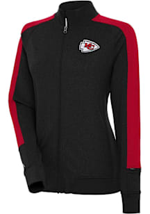Antigua Kansas City Chiefs Womens Black Strike Light Weight Jacket