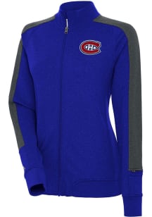 Antigua Montreal Canadiens Womens Blue Strike Light Weight Jacket