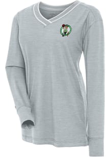 Antigua Boston Celtics Womens Grey Symbolic LS Tee