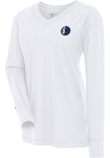 Antigua Dallas Mavericks Womens White Alternate Symbolic LS Tee