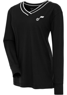 Antigua Utah Jazz Womens Black Symbolic LS Tee
